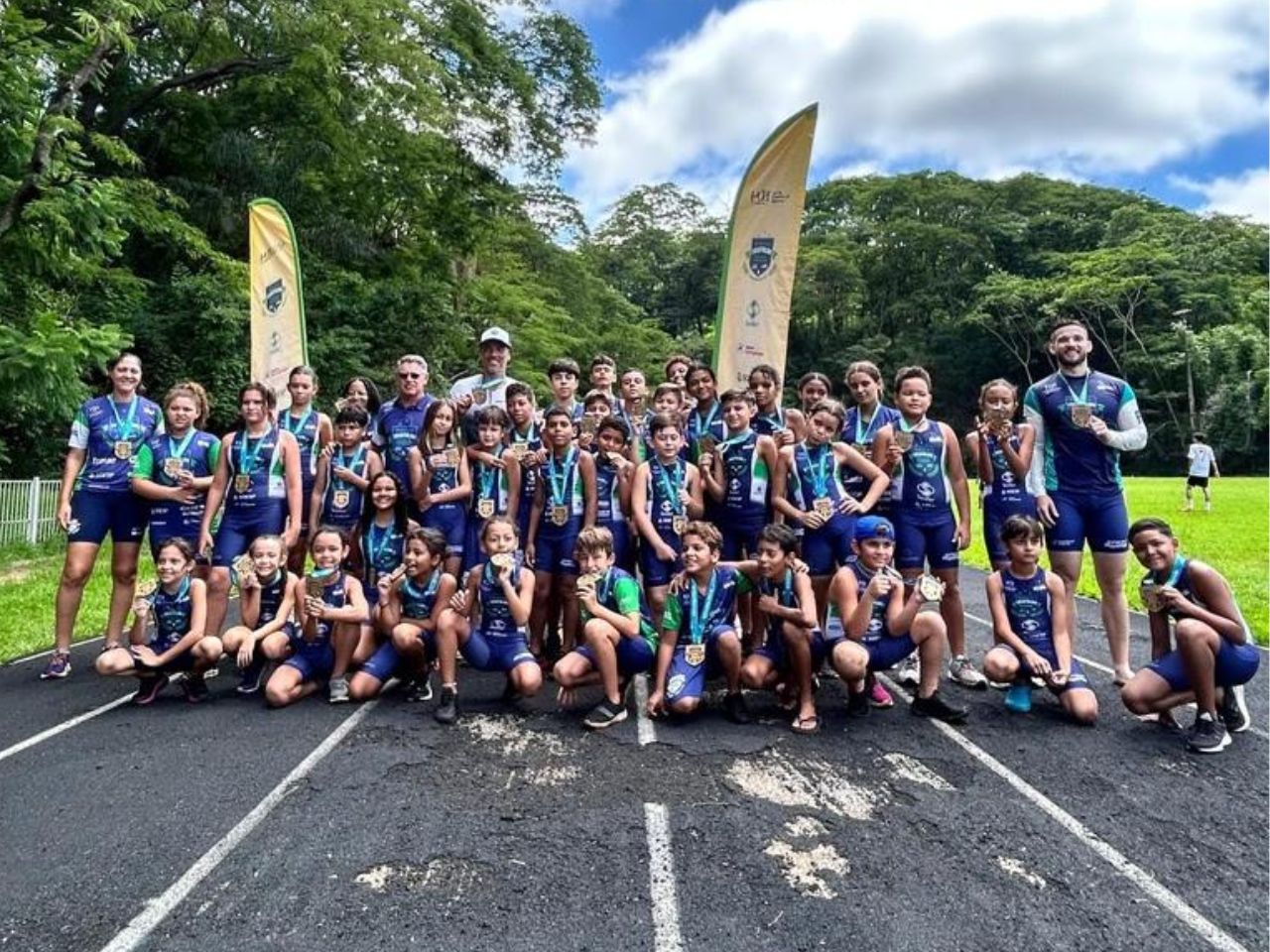 Festival de Aquathlon Celebra Encerramento da Primeira Temporada da Escolinha de Triathlon em Ribeirão Preto com Juraci Moreira