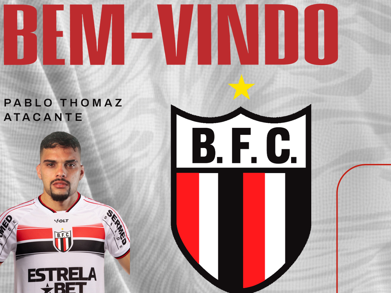 Botafogo anuncia contratação do atacante Pablo Thomaz